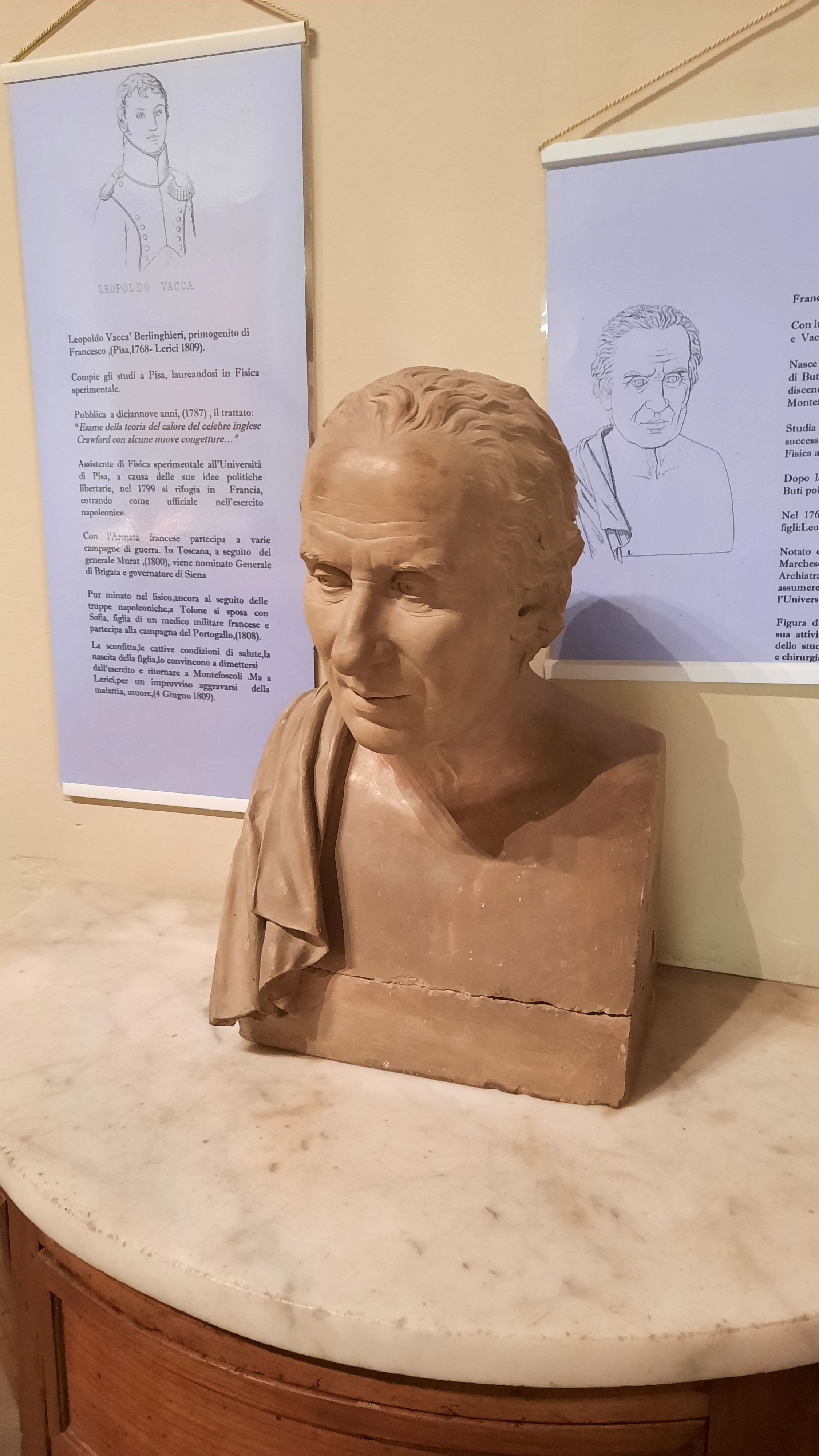 Francesco Vaccà Berlinghieri's bust, Casa-Museo Vaccà Berlinghieri, Montefoscoli - 01.jpg